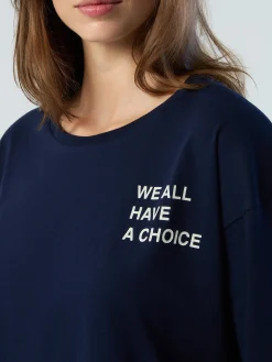 Outlet^North Sails 'Long-sleeved T-shirt With Slogan Prints NAVY BLUE