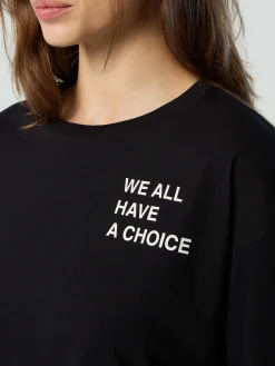 Outlet^North Sails 'Long-sleeved T-shirt With Slogan Prints BLACK