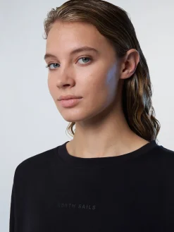 T-shirts & Tops^North Sails 'Long-sleeved T-shirt With Tonal Print BLACK