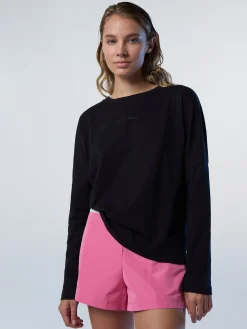 T-shirts & Tops^North Sails 'Long-sleeved T-shirt With Tonal Print BLACK