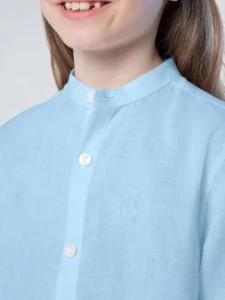 Shirts^North Sails 'Mandarin Collar Shirt ACQUARIUS