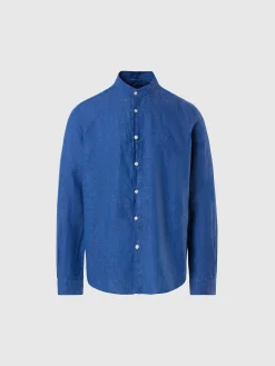 Outlet^North Sails 'Mandarin Collar Shirt DARK DENIM