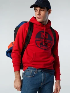 Outlet^North Sails 'Maxi Logo Hoodie RED