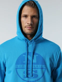 Outlet^North Sails 'Maxi Logo Hoodie TURQUOISE