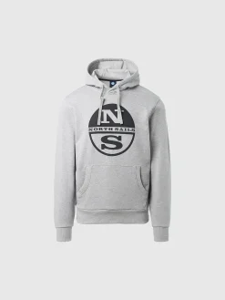 Outlet^North Sails 'Maxi Logo Hoodie GREY MELANGE