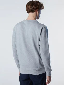 Outlet^North Sails 'Maxi Logo Sweatshirt GREY MELANGE