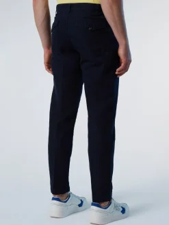 Trousers^North Sails 'Mischief Pleated Chinos NAVY BLUE