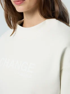 Outlet^North Sails 'Mock-neck Slogan Sweatshirt MARSHMALLOW