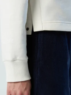 Outlet^North Sails 'Mock-neck Slogan Sweatshirt MARSHMALLOW