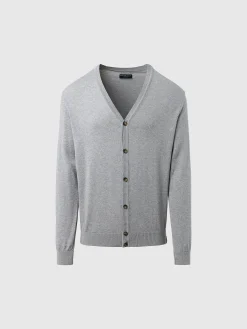 Outlet^North Sails 'Organic Cotton Cardigan GREY MELANGE