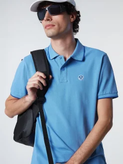 Outlet^North Sails 'Organic Cotton Polo Shirt CORNFLOWER BLUE