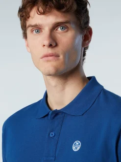 Outlet^North Sails 'Organic Cotton Polo Shirt OCEAN BLUE