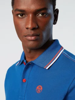 Outlet^North Sails 'Organic Cotton Polo Shirt OCEAN BLUE