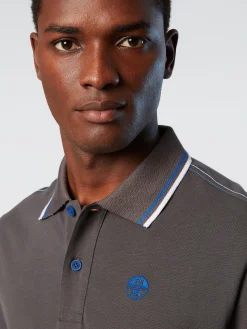 Outlet^North Sails 'Organic Cotton Polo Shirt ASPHALT