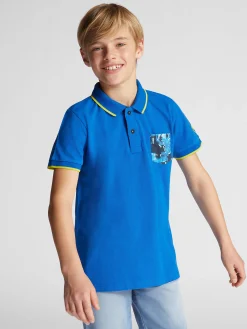 Outlet^North Sails 'Pixel-print Polo Shirt SNORKEL BLUE