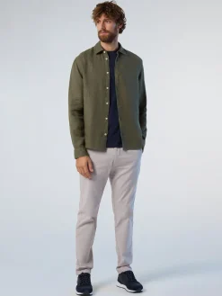 Shirts^North Sails 'Plain Linen Shirt DUSTY OLIVE