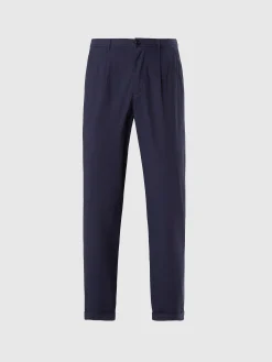 Trousers^North Sails 'Pleated Gabardine Chinos NAVY BLUE