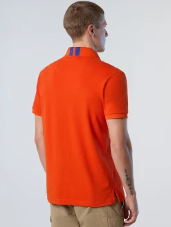 Polo Shirts^North Sails 'Polo Shirt With Collar Stripes PUREED PUMPKIN