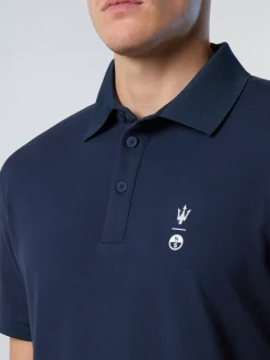Polo Shirts^North Sails 'Polo Shirt With Collar Stripes NAVY BLUE