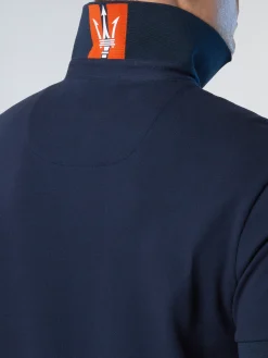 Polo Shirts^North Sails 'Polo Shirt With Collar Stripes NAVY BLUE