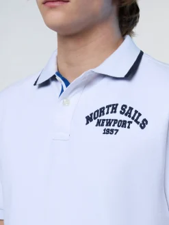 Polo Shirts^North Sails 'Polo Shirt With College Patches WHITE