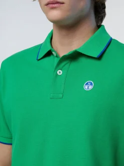 Polo Shirts^North Sails 'Polo Shirt With Logo Collar GREEN BEE