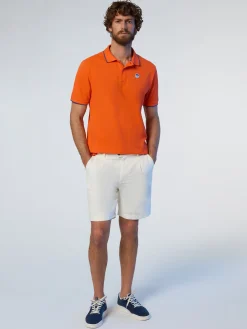 Polo Shirts^North Sails 'Polo Shirt With Logo Collar FLAME ORANGE
