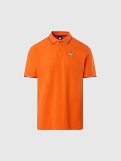 Polo Shirts^North Sails 'Polo Shirt With Logo Collar FLAME ORANGE