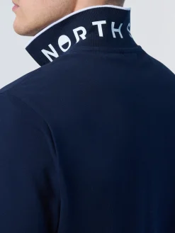Polo Shirts^North Sails 'Polo Shirt With Logo Collar NAVY BLUE