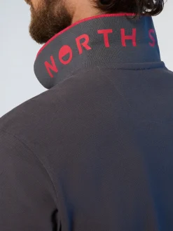 Polo Shirts^North Sails 'Polo Shirt With Logo Collar IRON GREY
