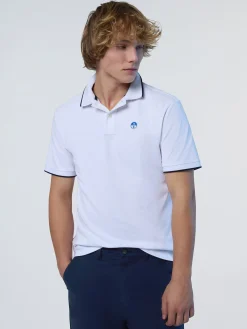 Polo Shirts^North Sails 'Polo Shirt With Logo Collar WHITE