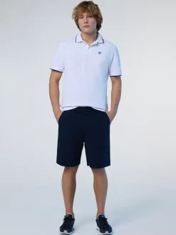 Polo Shirts^North Sails 'Polo Shirt With Logo Collar WHITE