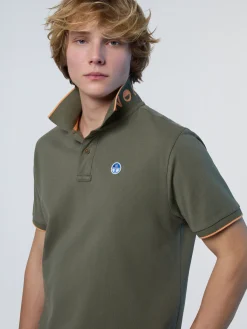Polo Shirts^North Sails 'Polo Shirt With Logo Collar DUSTY OLIVE