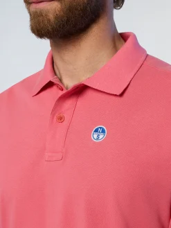 Polo Shirts^North Sails 'Polo Shirt With Logo Patch CALYPSO CORAL
