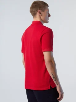 Polo Shirts^North Sails 'Polo Shirt With Logo Patch RED