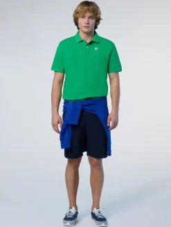 Polo Shirts^North Sails 'Polo Shirt With Logo Patch GREEN BEE