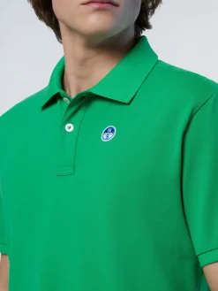 Polo Shirts^North Sails 'Polo Shirt With Logo Patch GREEN BEE