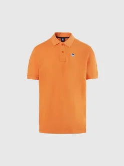 Polo Shirts^North Sails 'Polo Shirt With Logo Patch TANGERINE
