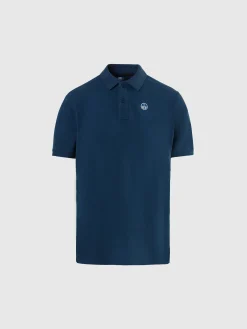 Polo Shirts^North Sails 'Polo Shirt With Logo Patch DARK DENIM