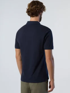 Polo Shirts^North Sails 'Polo Shirt With Logo Patch NAVY BLUE