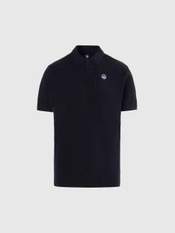 Polo Shirts^North Sails 'Polo Shirt With Logo Patch NAVY BLUE