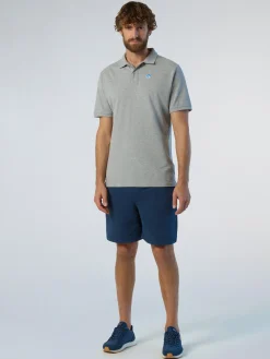 Polo Shirts^North Sails 'Polo Shirt With Logo Patch GREY MELANGE