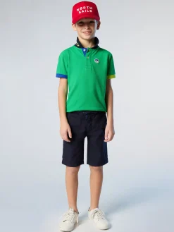 Polo Shirts^North Sails 'Polo Shirt With Mismatch Cuffs GREEN BEE