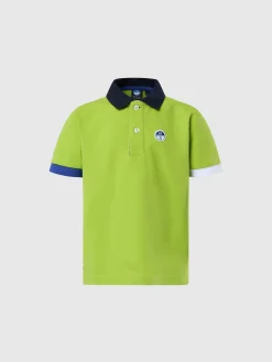 Polo Shirts^North Sails 'Polo Shirt With Mismatch Cuffs ACID LIME