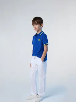 Polo Shirts^North Sails 'Polo Shirt With Sleeve Print SURF BLUE