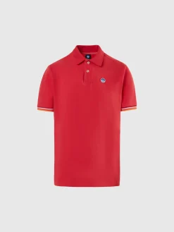 Polo Shirts^North Sails 'Polo Shirt With Striped Details WATERMELON