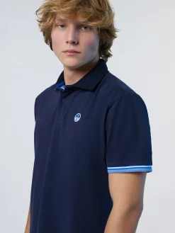 Polo Shirts^North Sails 'Polo Shirt With Striped Details NAVY BLUE