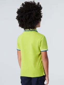 Polo Shirts^North Sails 'Polo Shirt With Striped Trims ACID LIME