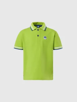 Polo Shirts^North Sails 'Polo Shirt With Striped Trims ACID LIME