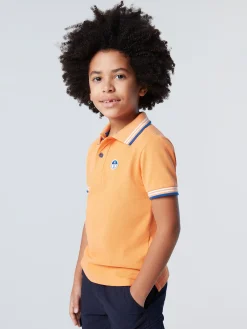 Polo Shirts^North Sails 'Polo Shirt With Striped Trims TANGERINE